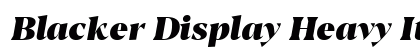 Blacker Display Heavy Italic