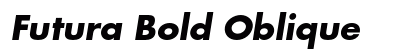Futura Bold Oblique Preview