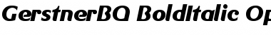 Gerstner BQ Regular Font