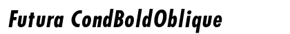 Futura CondBoldOblique Preview