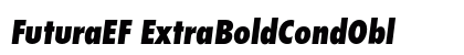 FuturaEF ExtraBoldCondObl Preview