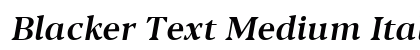 Blacker Text Medium Italic