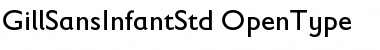 Gill Sans Infant Std Font