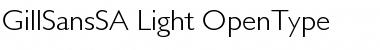GillSans SA-Light Regular Font