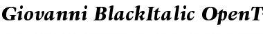 ITC Giovanni Black Italic Font