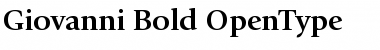 ITC Giovanni Bold Font