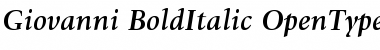 ITC Giovanni Bold Italic Font