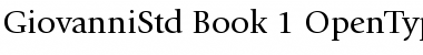 ITC Giovanni Std Book Font