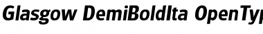 Download Glasgow-DemiBoldIta Font