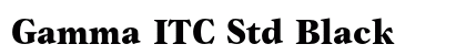 Gamma ITC Std Black preview