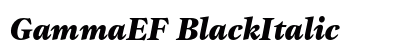GammaEF BlackItalic Preview