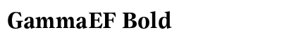 GammaEF Bold Preview