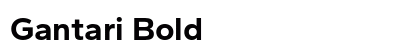 Gantari Bold Preview