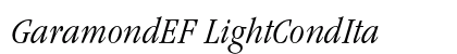 GaramondEF LightCondIta Preview