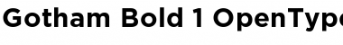 Gotham Bold Font