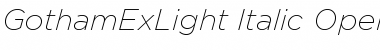 GothamExLight Font