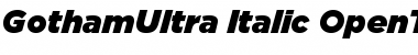 GothamUltra Italic Font