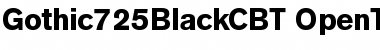 Gothic725BlackC BT Regular Font