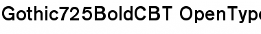 Gothic725BoldC BT Regular Font