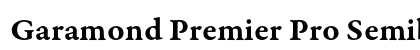 Garamond Premier Pro Semibold Caption Preview