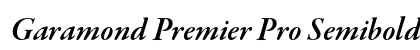 Garamond Premier Pro Semibold Italic Subhead preview