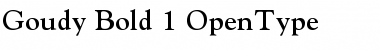 Goudy Bold Font Goudy Bold Font
