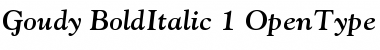Goudy Bold Italic Font Goudy Bold Italic Font