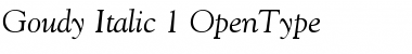 Goudy Old Style Italic Font Goudy Old Style Italic Font