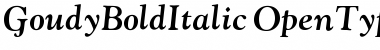 Goudy BoldItalic Font Goudy BoldItalic Font