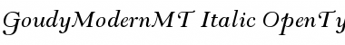 Goudy Modern MT Font