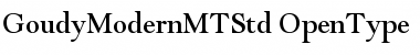 Goudy Modern MT Std Font