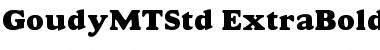 Goudy MT Std Extra Bold Font