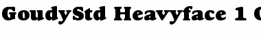 Goudy Heavyface Std Regular Font