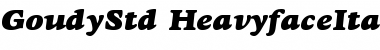 Goudy Heavyface Std Italic Font