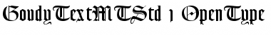 Download Goudy Text MT Std Font