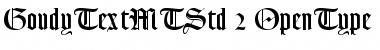 Goudy Text MT Std Font