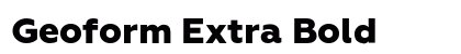 Geoform Extra Bold Preview