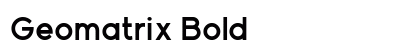 Geomatrix Bold preview