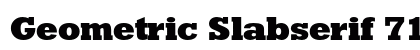 Geometric Slabserif 712 Extra Bold Preview