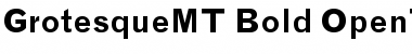 Grotesque MT Bold Font