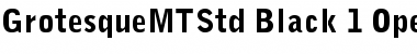 Grotesque MT Std Black Font