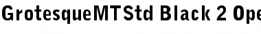 Grotesque MT Std Black Font