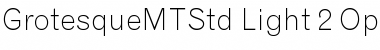 Grotesque MT Std Font