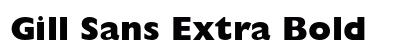 Gill Sans Extra Bold Preview