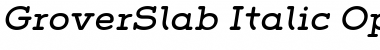 Grover Slab Italic Font