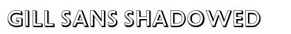 Gill Sans Shadowed Preview