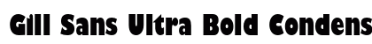 Gill Sans Ultra Bold Condensed Preview