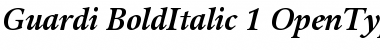 Guardi 76 Bold Italic Font