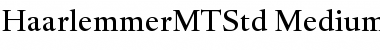 Haarlemmer MT Std Font