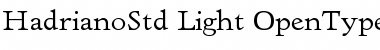 Hadriano Std Light Font